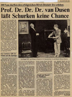 Artikel - van Dusen läßt Schurken keine Chance