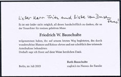 Danksagung von Frau Bauschulte