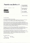 Brief von Impulse aus Berlin eV
