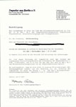 Brief von Impulse aus Berlin eV - Spendenbestätigung